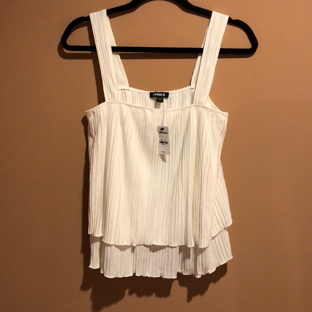 NWT Express IVORY blouse/tank top - Picture 1 of 10